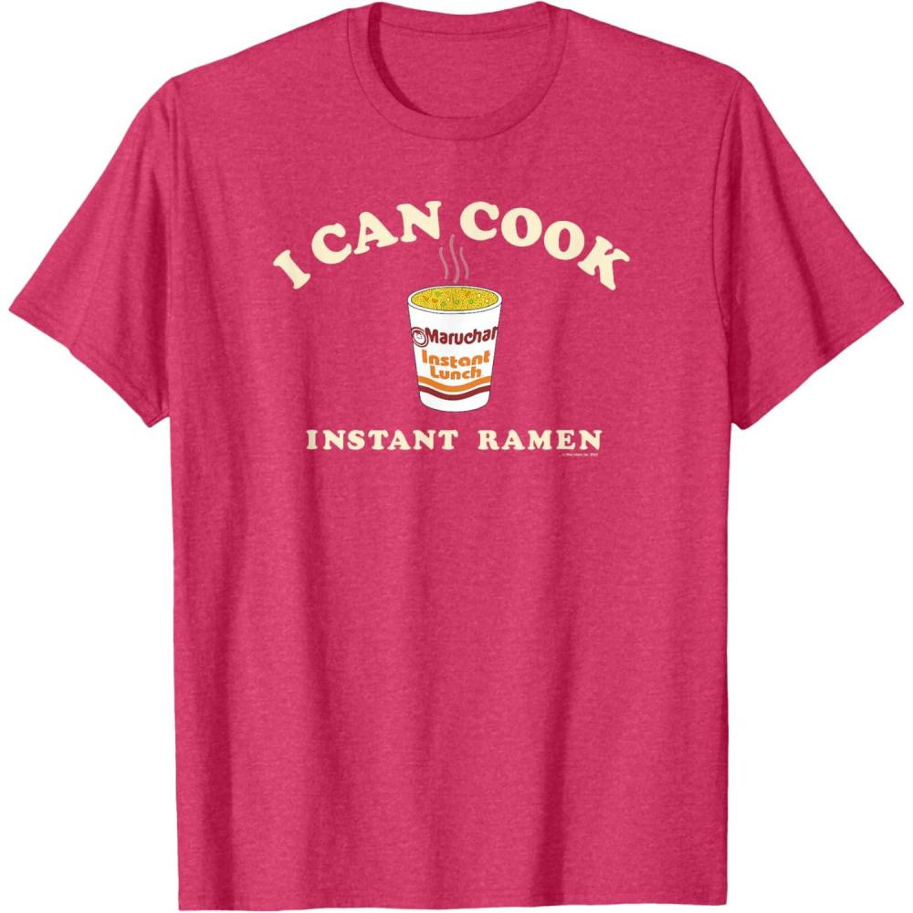image:imageMaruchan Instant Lunch I Can Cook Instant Ramen Cup Logo TShirtRed Heather
