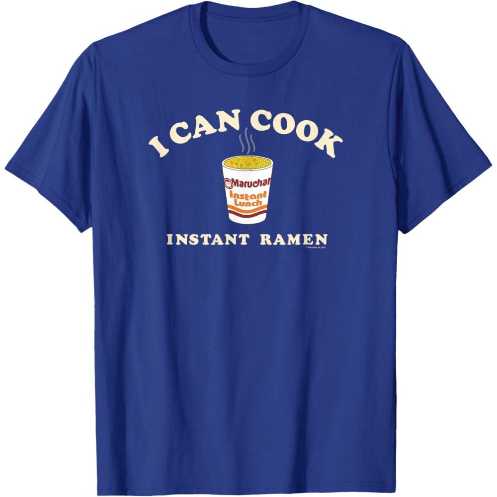 image:imageMaruchan Instant Lunch I Can Cook Instant Ramen Cup Logo TShirtRoyal Blue