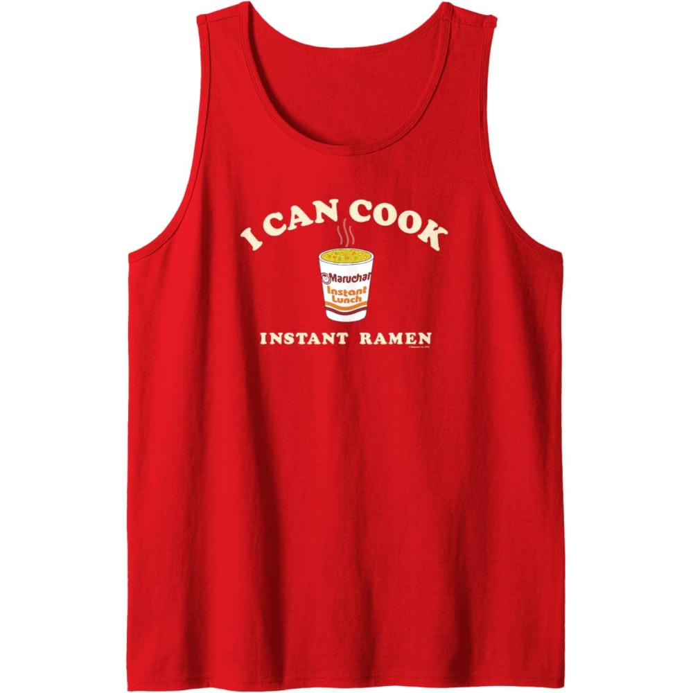 image:imageMaruchan Instant Lunch I Can Cook Instant Ramen Cup Logo Tank TopRed