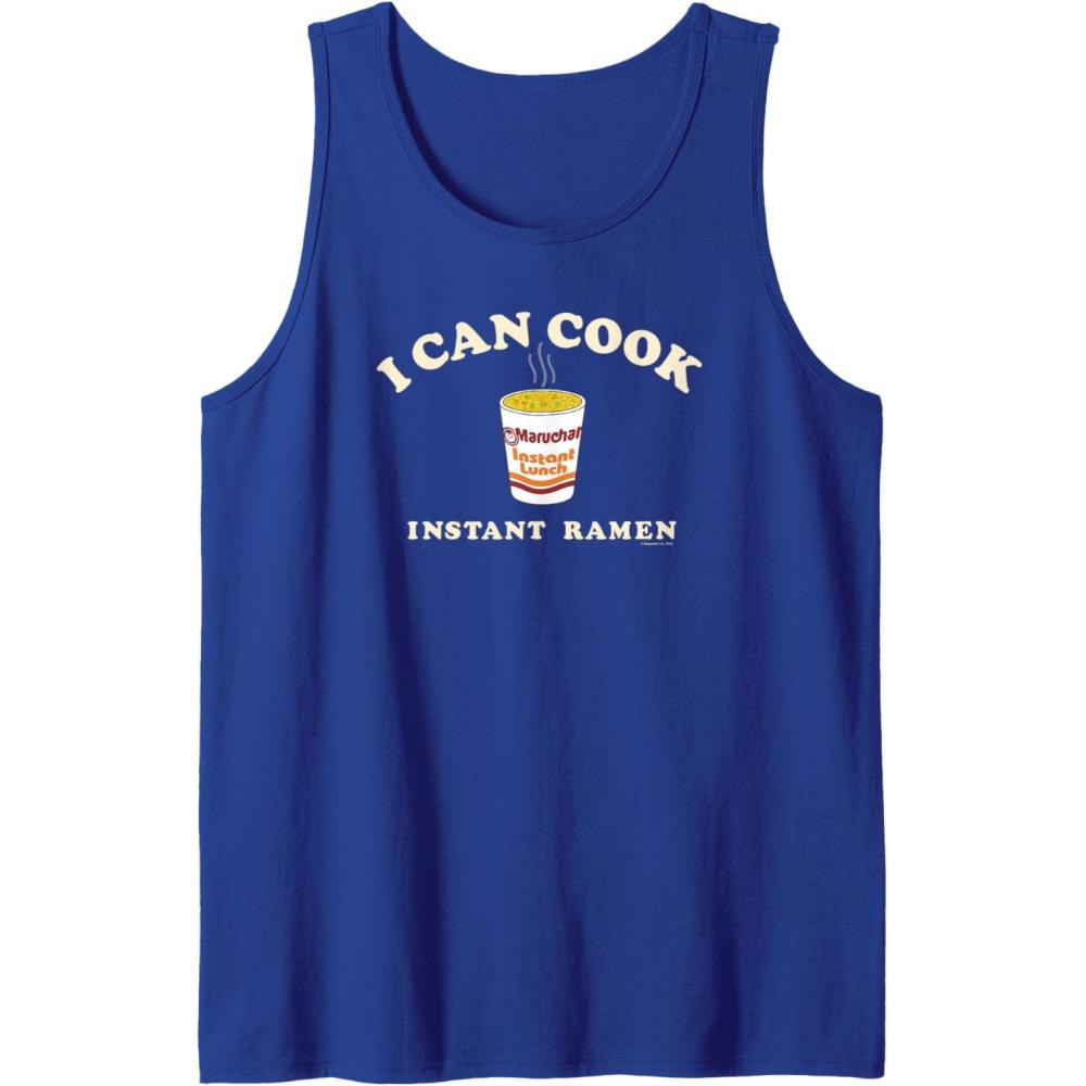 image:imageMaruchan Instant Lunch I Can Cook Instant Ramen Cup Logo Tank TopRoyal Blue