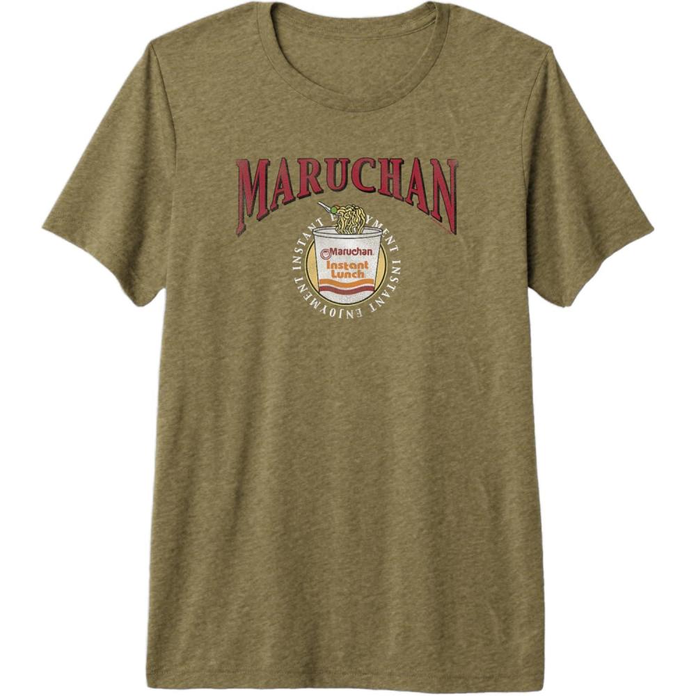 image:imageMaruchan Instant Lunch Instant Enjoyment Logo Premium TriBlend TShirtOlive Green