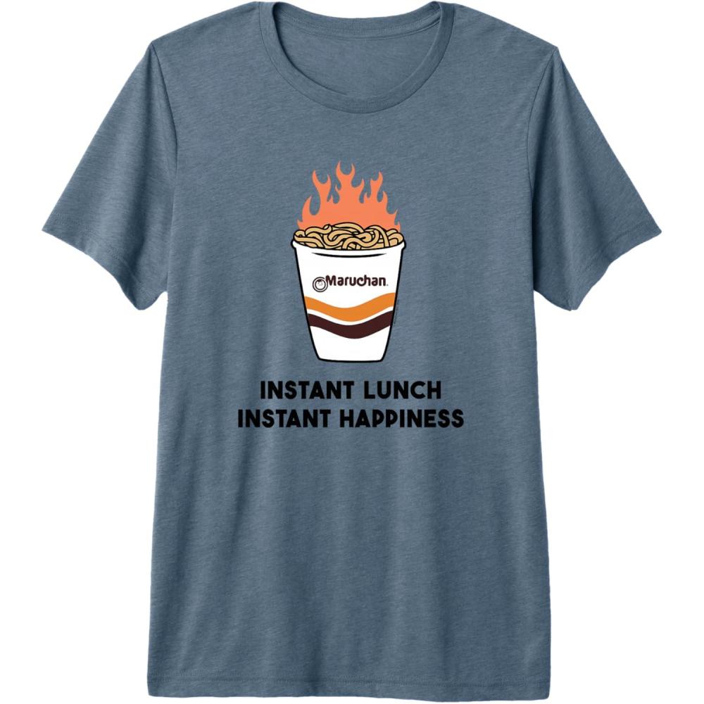image:imageMaruchan Instant Lunch Instant Happiness Fiery Noodles Premium TriBlend TShirtSlate Grey