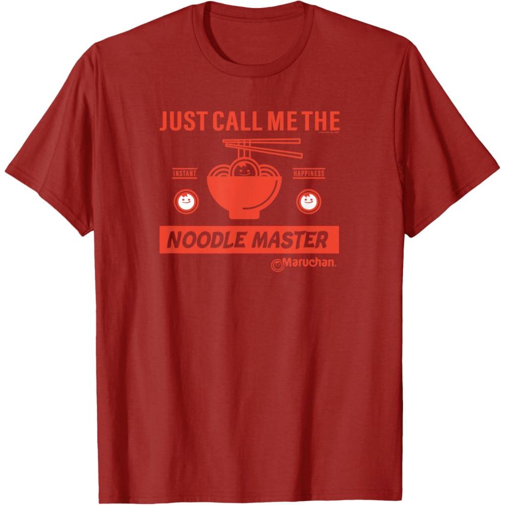 image:imageMaruchan Instant Lunch Just Call Me The Noodle Master TShirtCranberry Red