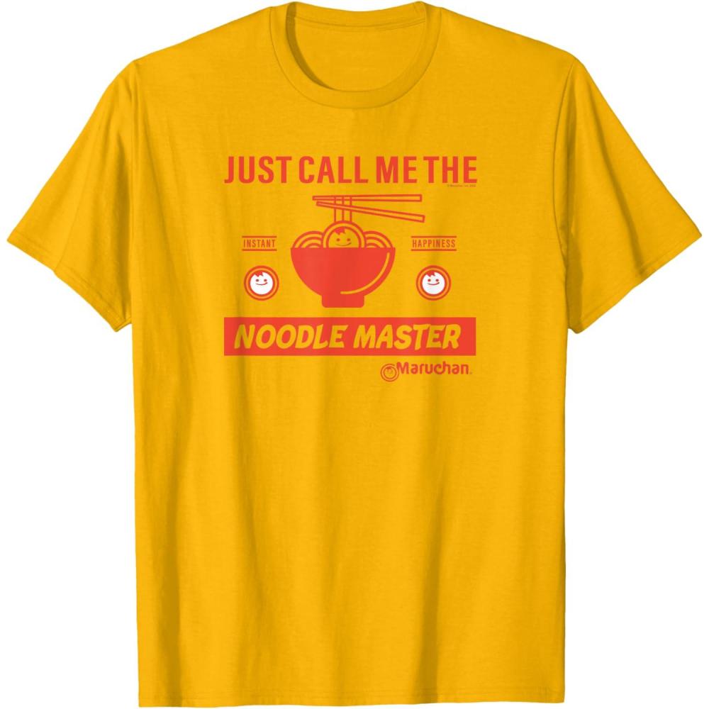 image:imageMaruchan Instant Lunch Just Call Me The Noodle Master TShirtGolden Yellow