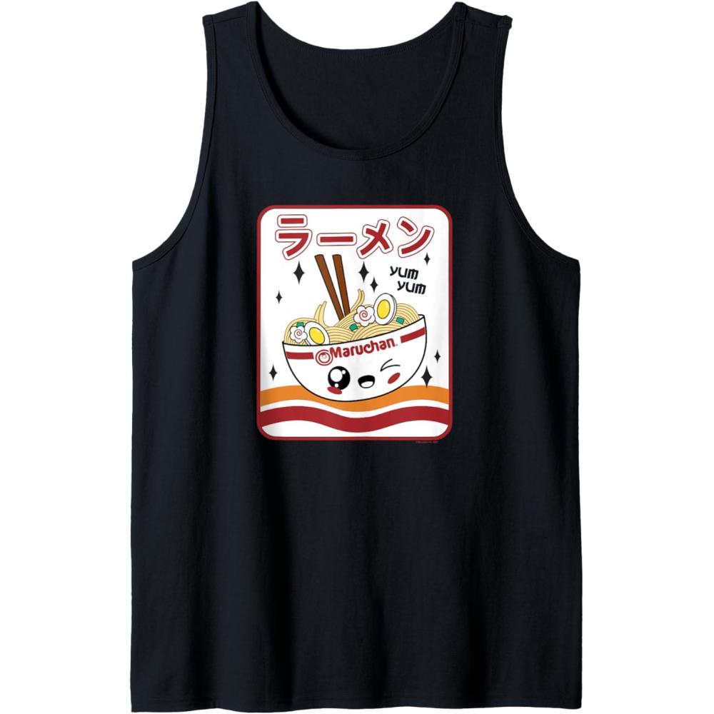 image:imageMaruchan Instant Lunch Kawaii Katakana Ramen Bowl Portrait Tank TopBlack