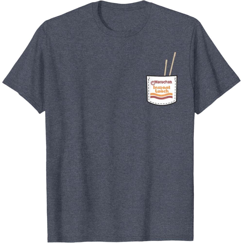 image:imageMaruchan Instant Lunch Pocket Chop Sticks TShirtHeather Blue