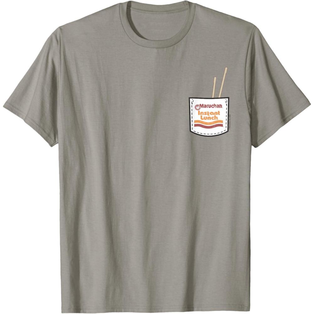 image:imageMaruchan Instant Lunch Pocket Chop Sticks TShirtSlate Grey