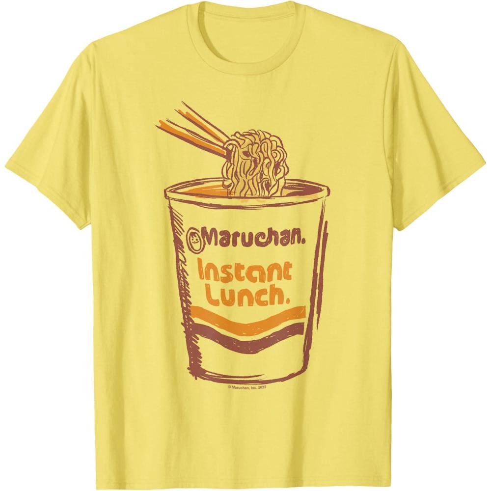 image:imageMaruchan Instant Lunch Ramen Cup Art Logo TShirtLemon Yellow