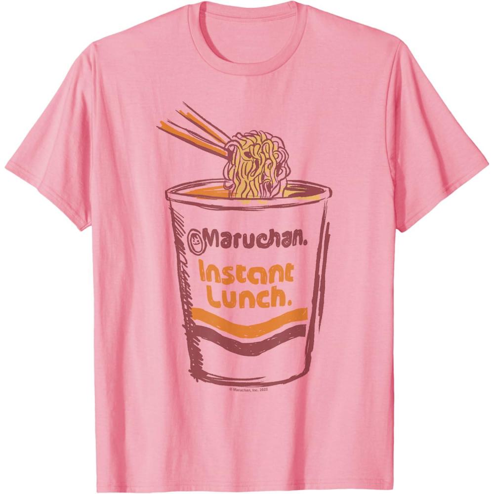 image:imageMaruchan Instant Lunch Ramen Cup Art Logo TShirtPink