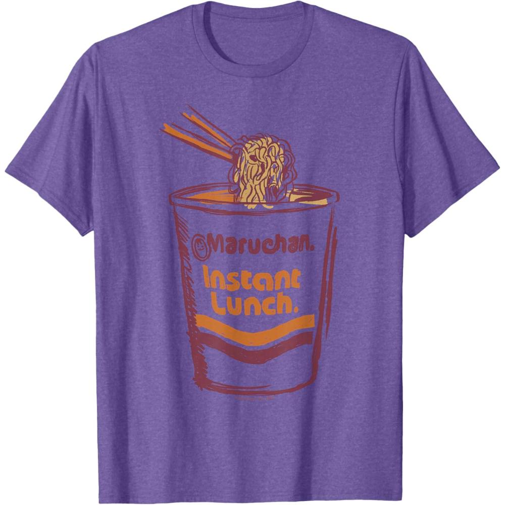 image:imageMaruchan Instant Lunch Ramen Cup Art Logo TShirtPurple Heather