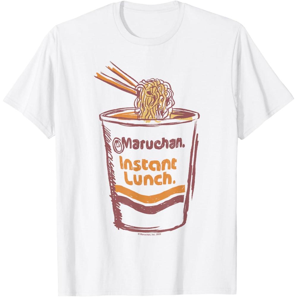 image:imageMaruchan Instant Lunch Ramen Cup Art Logo TShirtWhite