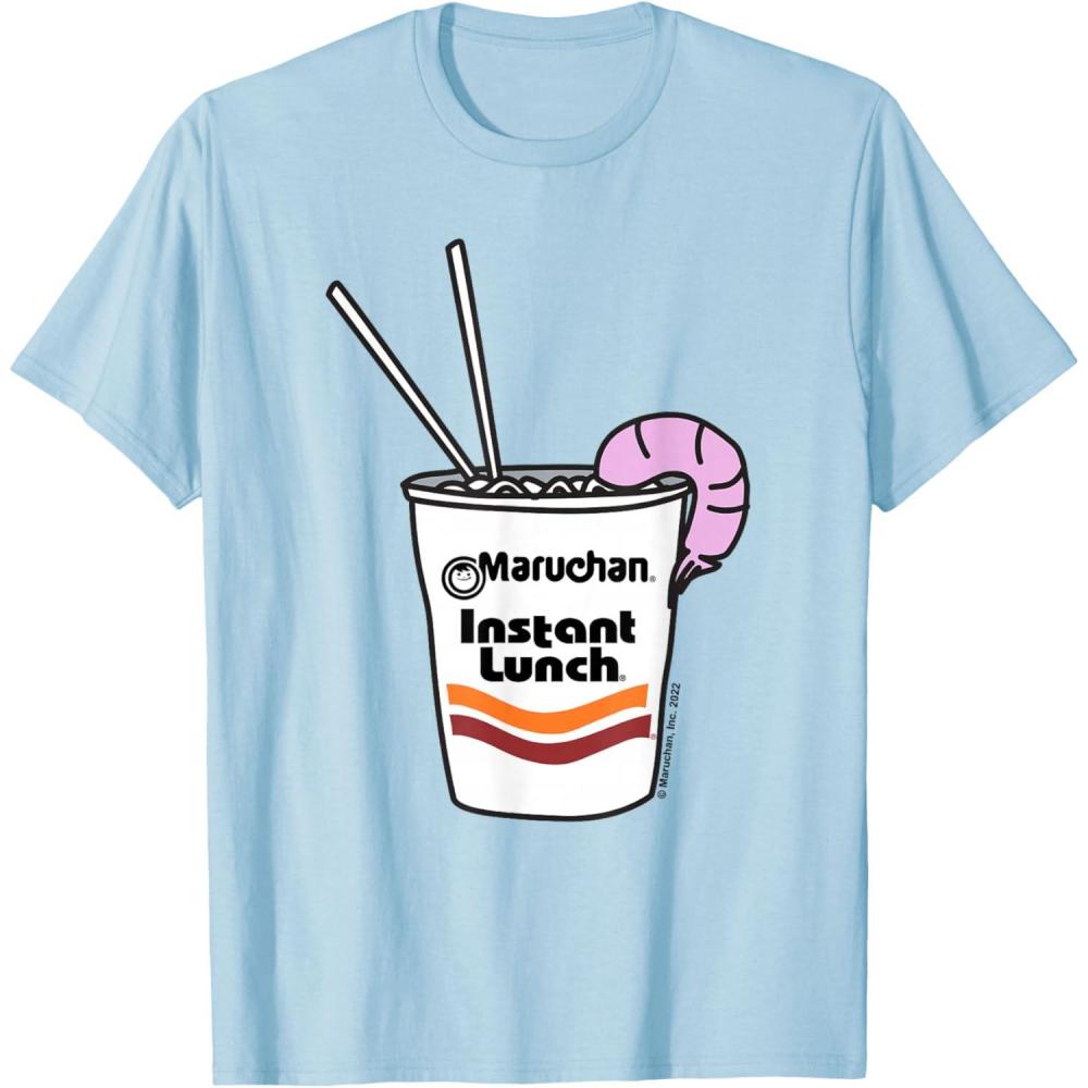 image:imageMaruchan Instant Lunch Ramen Cup Drawing Shrimp Logo TShirtBaby Blue