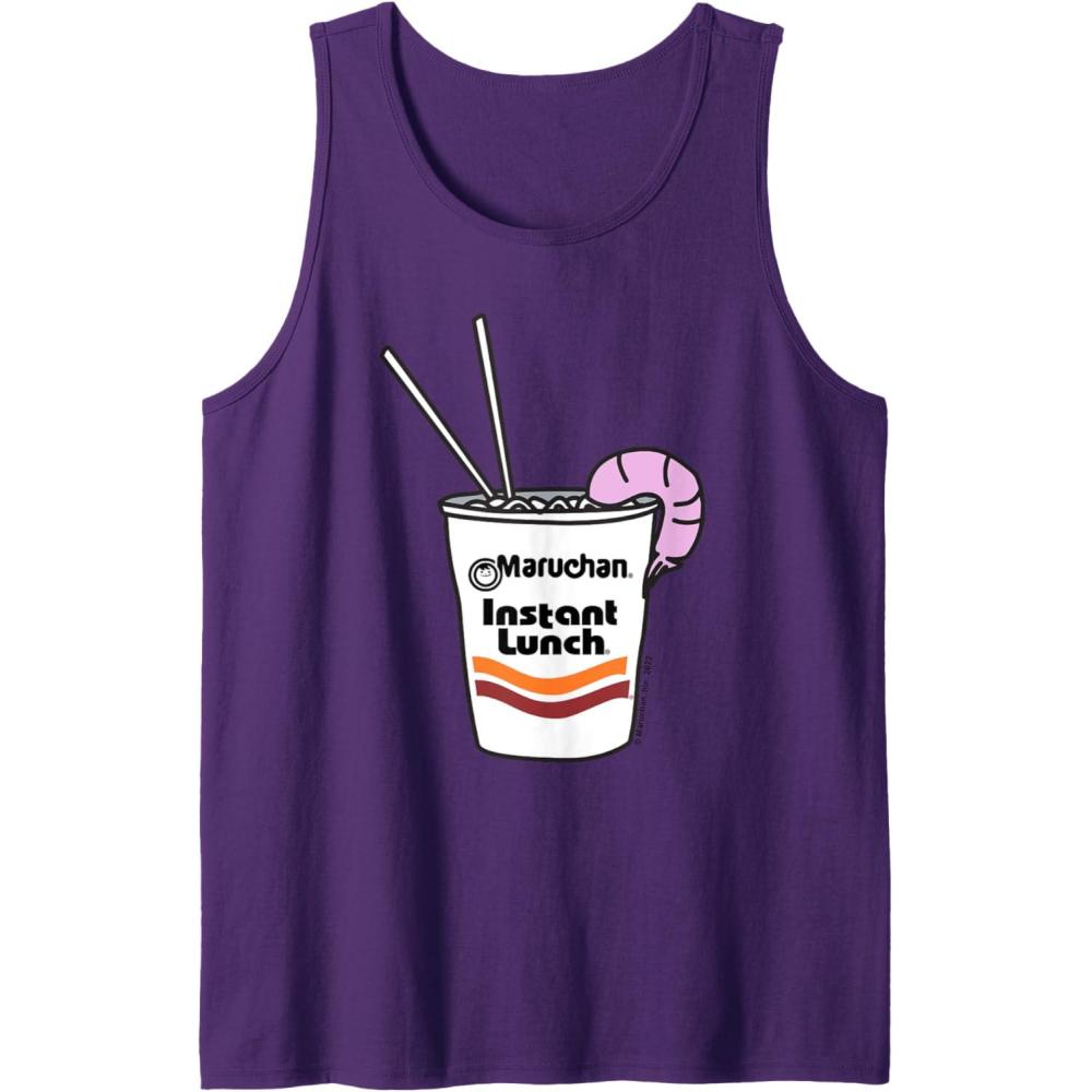 image:imageMaruchan Instant Lunch Ramen Cup Drawing Shrimp Logo Tank TopPurple