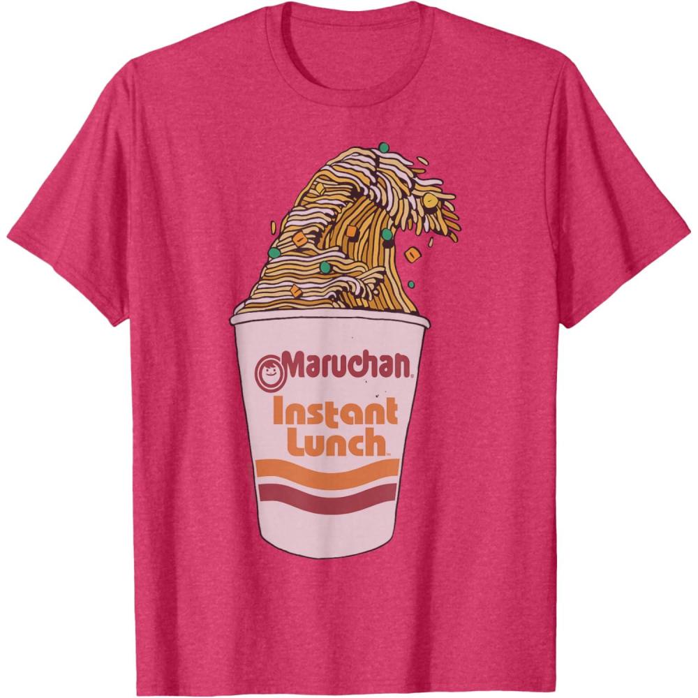 image:imageMaruchan Instant Lunch Ramen Cup Noodle Wave Logo TShirtRed Heather