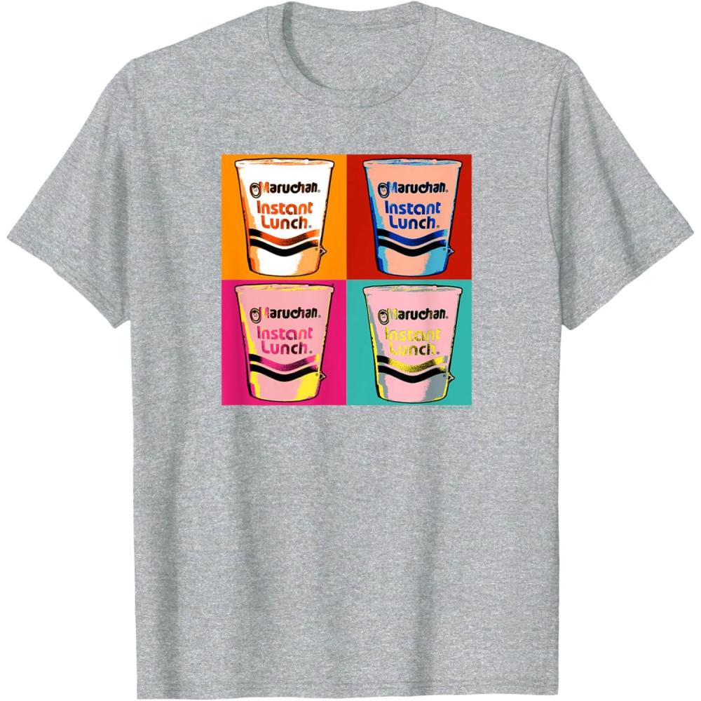 image:imageMaruchan Instant Lunch Ramen Cups Pop Art Painting TShirtHeather Grey
