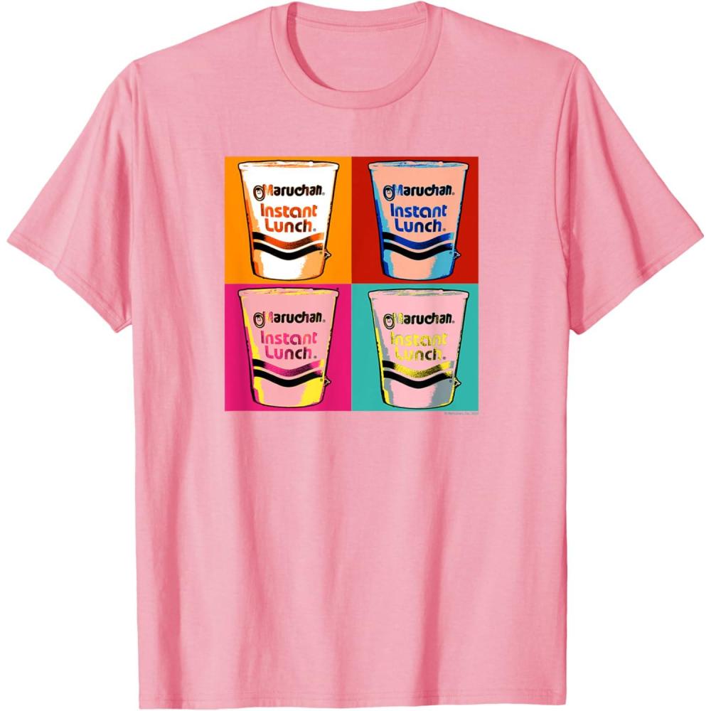 image:imageMaruchan Instant Lunch Ramen Cups Pop Art Painting TShirtPink