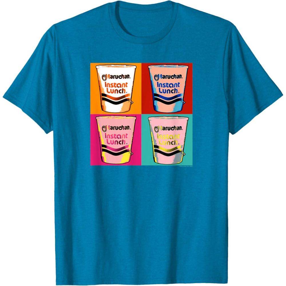 image:imageMaruchan Instant Lunch Ramen Cups Pop Art Painting TShirtSapphire Blue