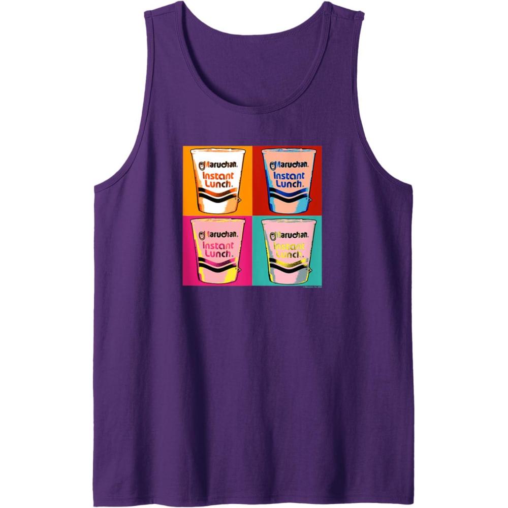 image:imageMaruchan Instant Lunch Ramen Cups Pop Art Painting Tank TopPurple