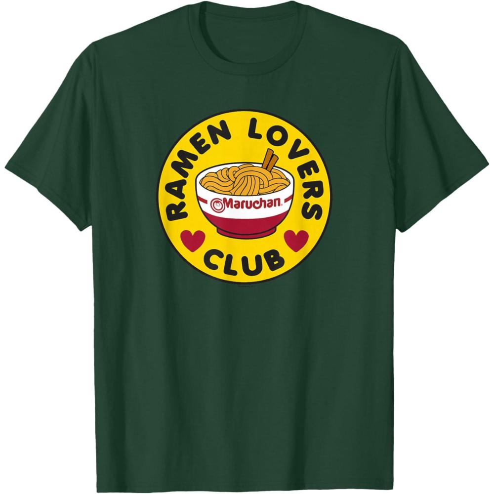 image:imageMaruchan Instant Lunch Ramen Lovers Club Bowl Logo TShirtDark Green