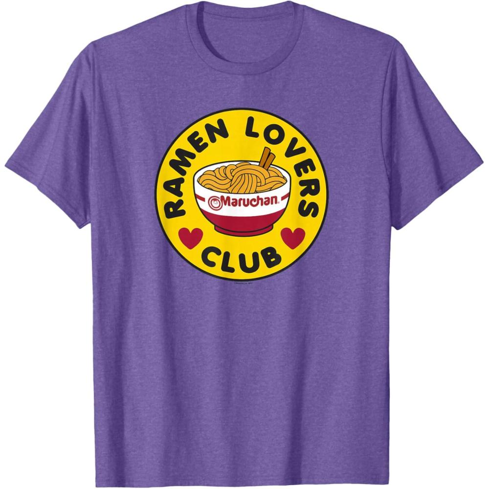image:imageMaruchan Instant Lunch Ramen Lovers Club Bowl Logo TShirtPurple Heather