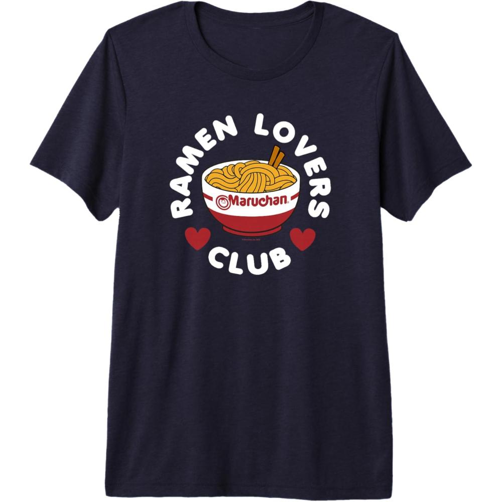 image:imageMaruchan Instant Lunch Ramen Lovers Club Cute Logo Premium Triblend TShirtNavy Blue