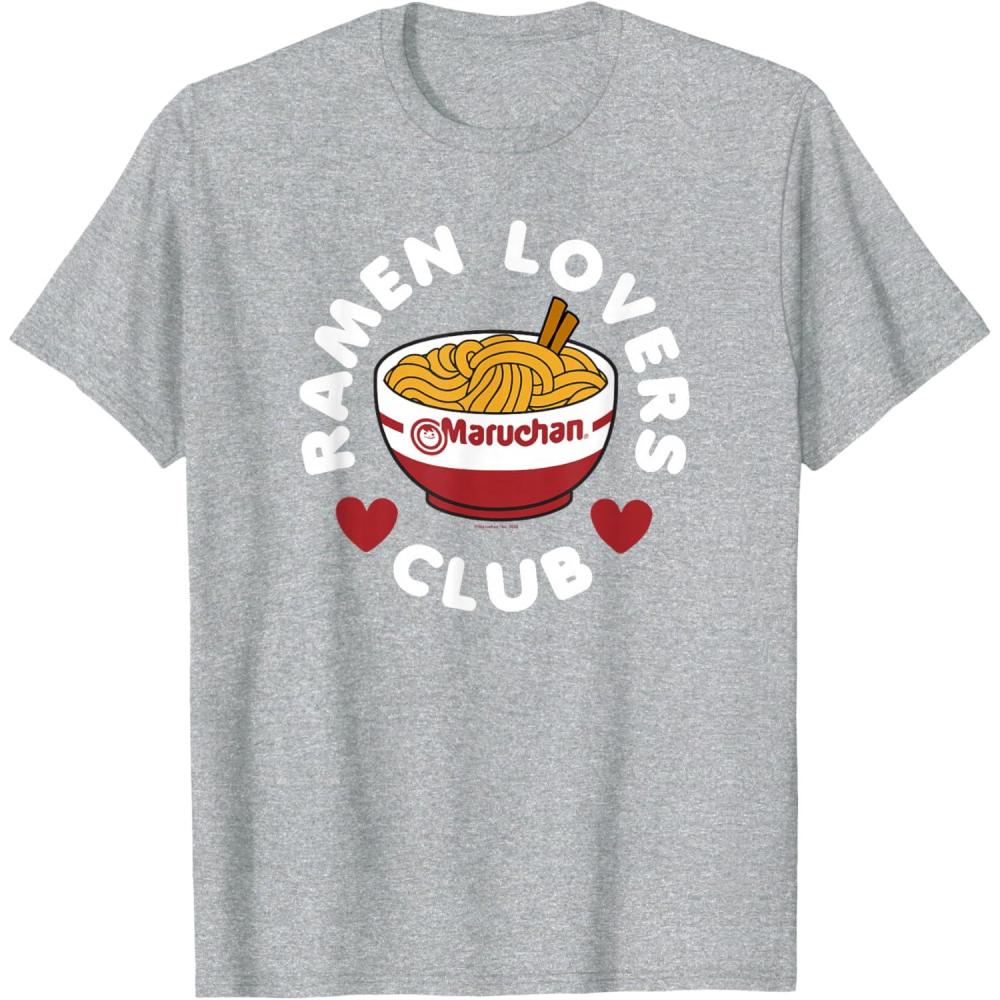 image:imageMaruchan Instant Lunch Ramen Lovers Club Cute Logo TShirtHeather Grey