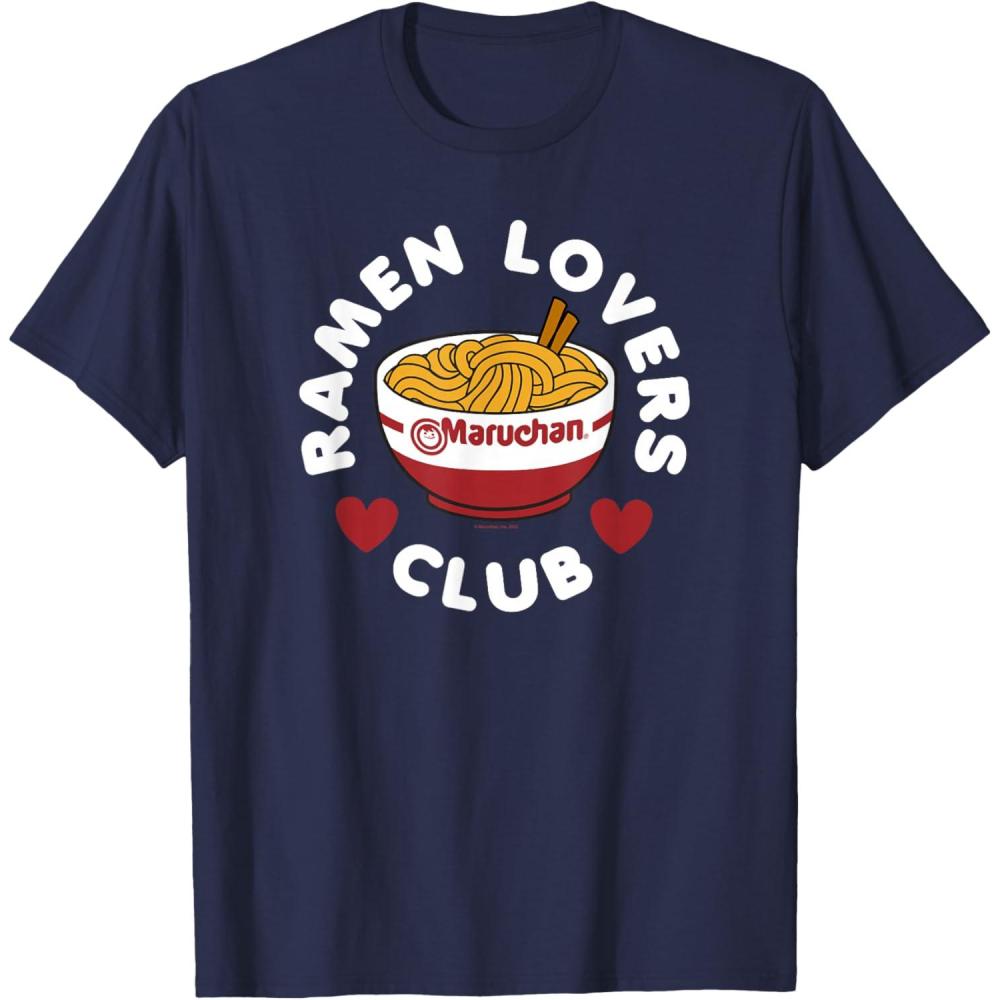 image:imageMaruchan Instant Lunch Ramen Lovers Club Cute Logo TShirtNavy Blue