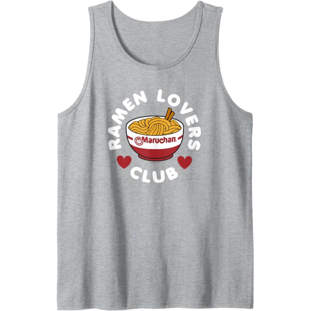 image:imageMaruchan Instant Lunch Ramen Lovers Club Cute Logo Tank TopHeather Grey