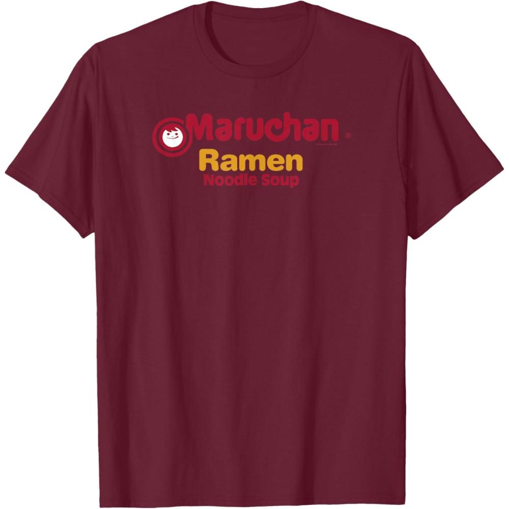 image:imageMaruchan Instant Lunch Ramen Noodle Soup Logo TShirtBurgundy
