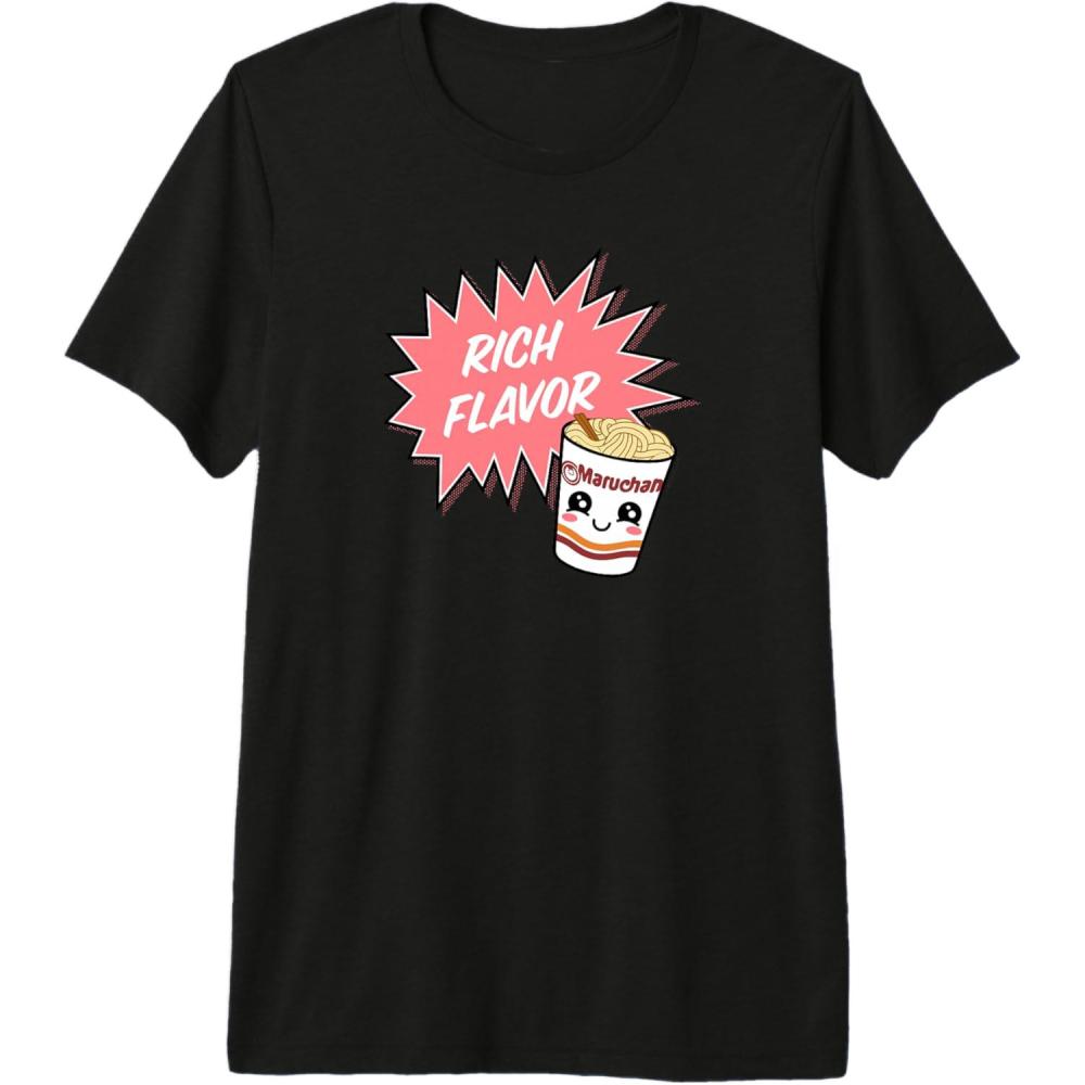 image:imageMaruchan Instant Lunch Rich Flavor Cute Noodle Cup Logo Premium Triblend TShirtBlack