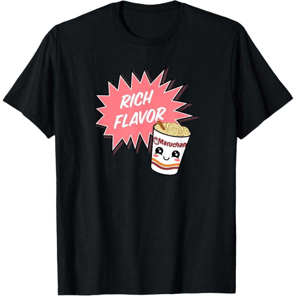 image:imageMaruchan Instant Lunch Rich Flavor Cute Noodle Cup Logo TShirtBlack