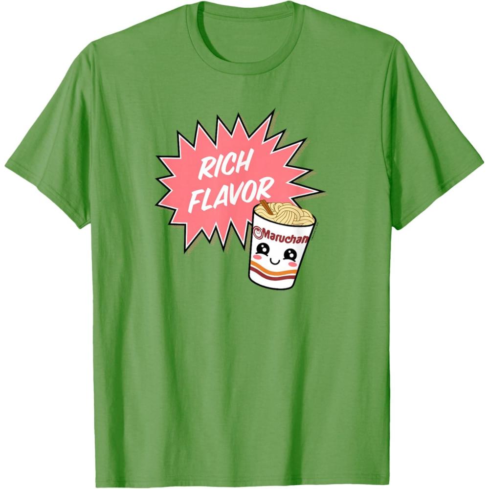 image:imageMaruchan Instant Lunch Rich Flavor Cute Noodle Cup Logo TShirtGrass Green