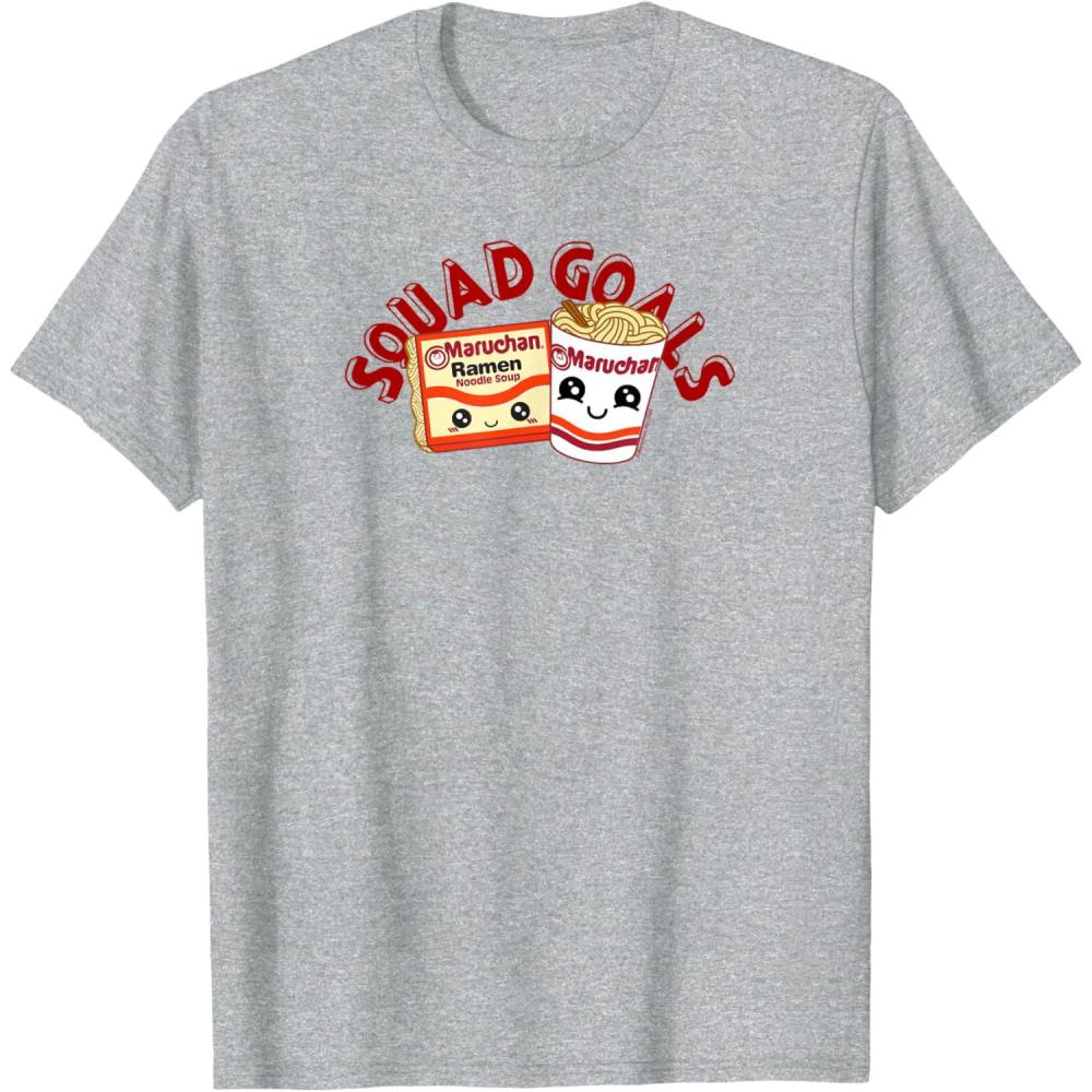 image:imageMaruchan Instant Lunch Squad Goals Noodle Friendship Kawaii TShirtHeather Grey