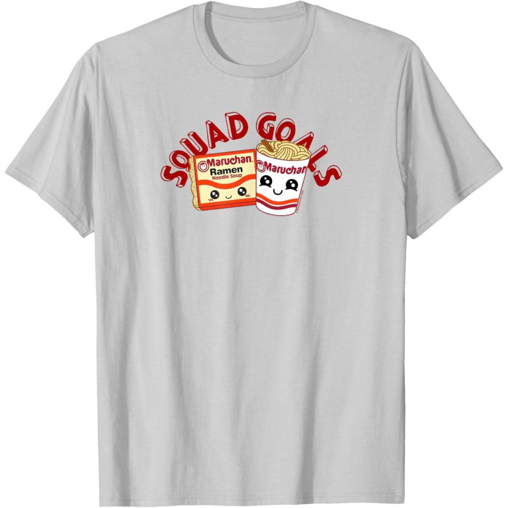 image:imageMaruchan Instant Lunch Squad Goals Noodle Friendship Kawaii TShirtSilver Grey