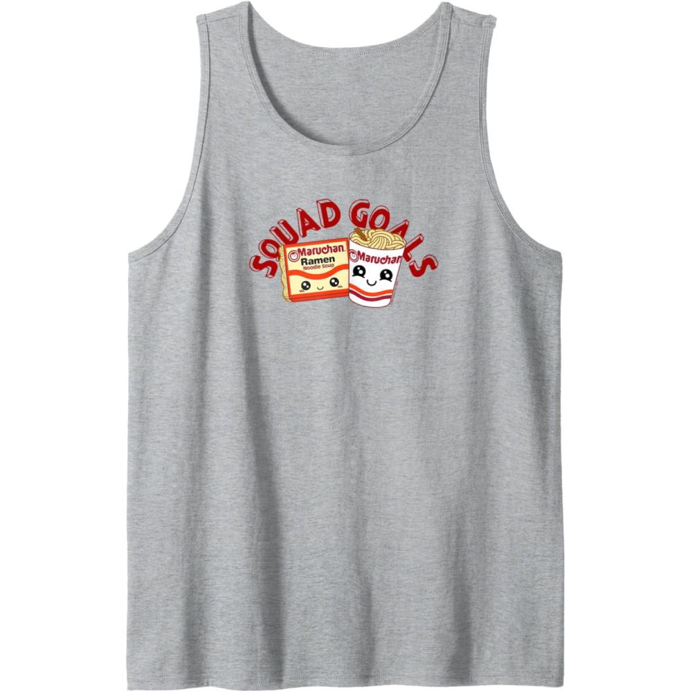 image:imageMaruchan Instant Lunch Squad Goals Noodle Friendship Kawaii Tank TopHeather Grey