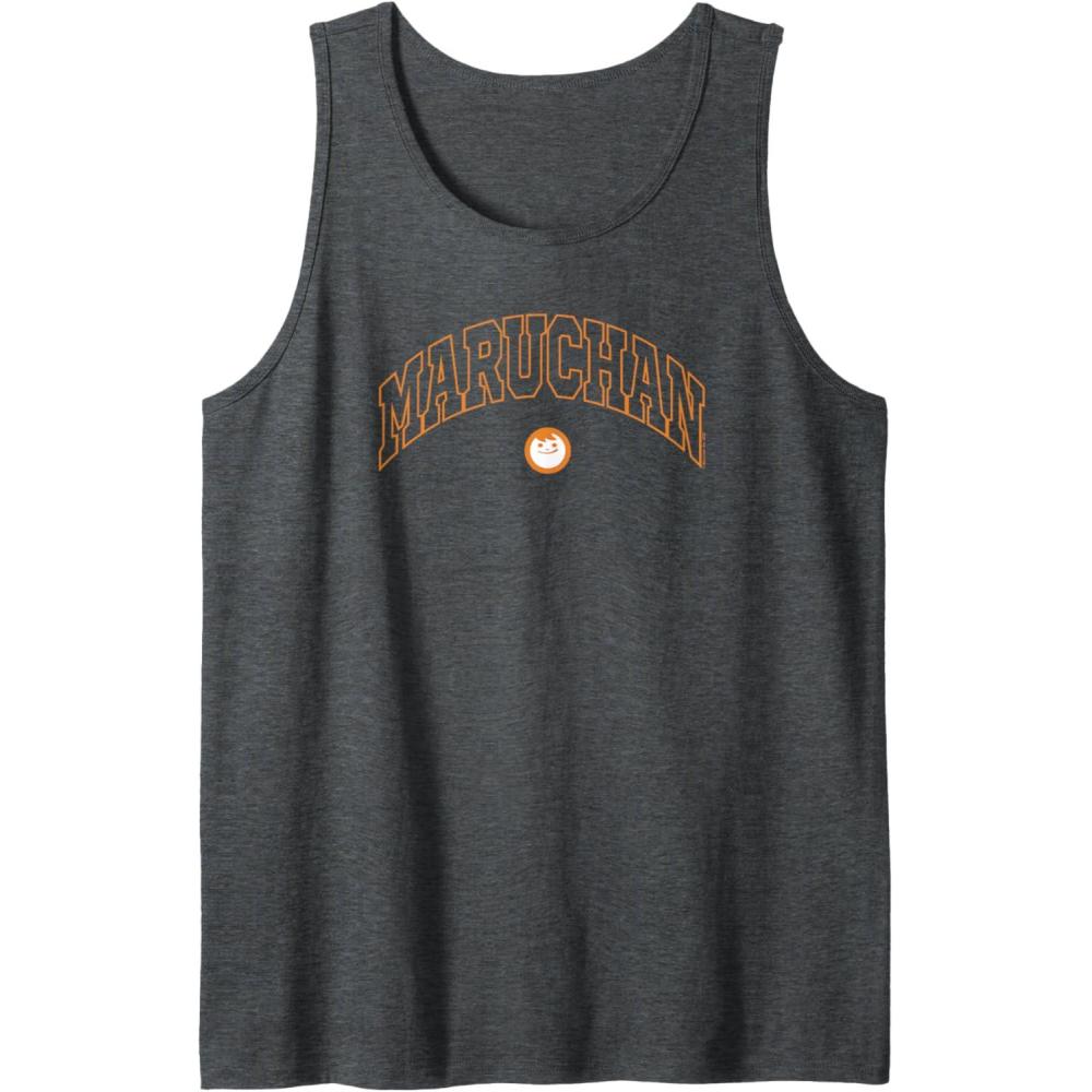 image:imageMaruchan Instant Lunch Varsity Style Font Classic Logo Tank TopDark Heather Grey