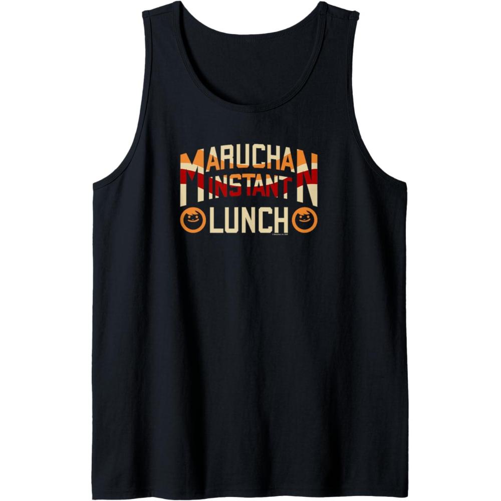 image:imageMaruchan Instant Lunch Varsity Style Font Logo Tank TopBlack