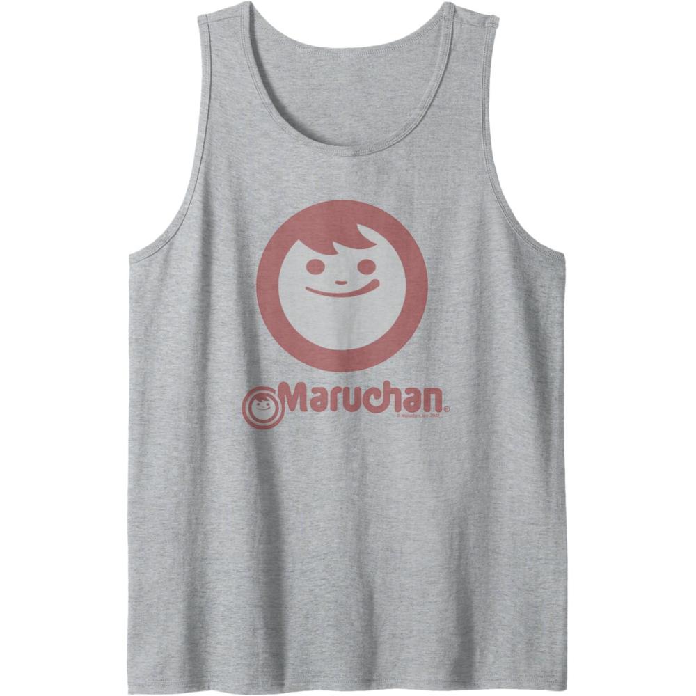 image:imageMaruchan Instant Smile Big Face Logo Tank TopHeather Grey