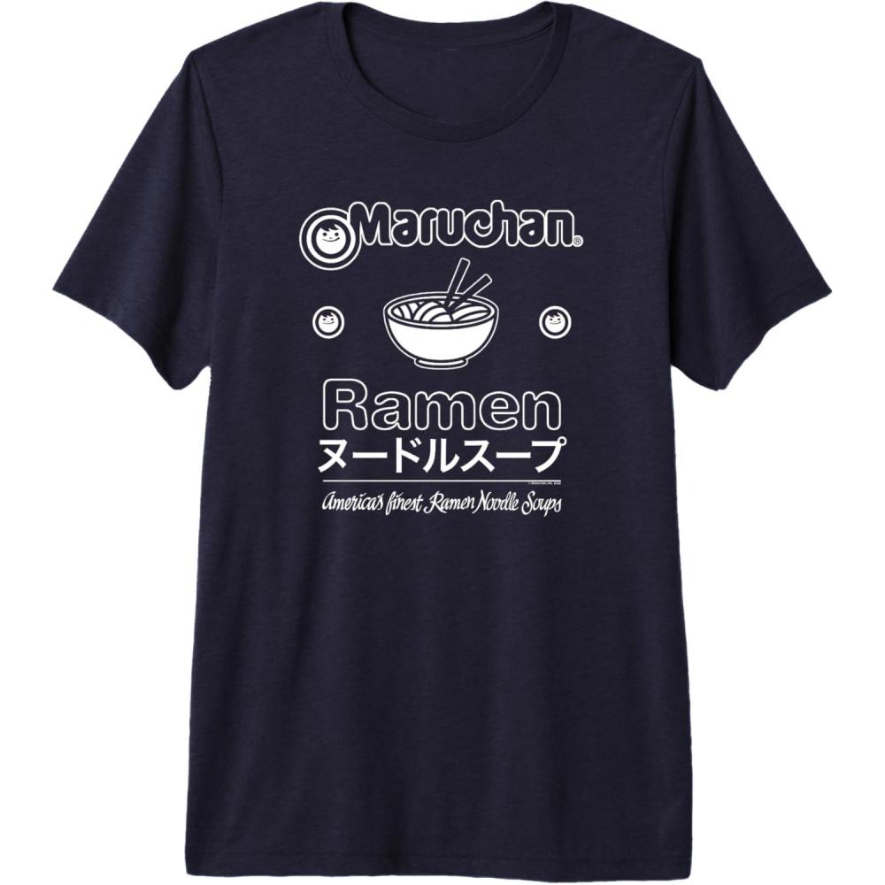 image:imageMaruchan Katakana Americans Finest Ramen Noodle Soup Premium Triblend TShirtNavy Blue