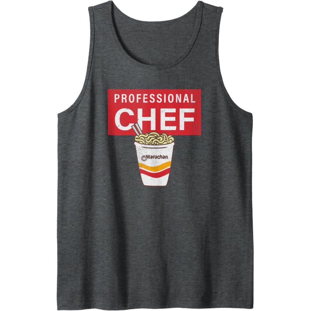 image:imageMaruchan Professional Ramen Noodle Chef Tank TopDark Heather Grey