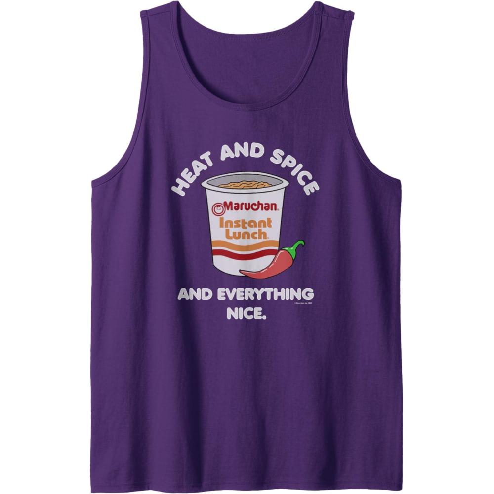 image:imageMaruchan Ramen Cup Heat And Spice Food Quote Tank TopPurple