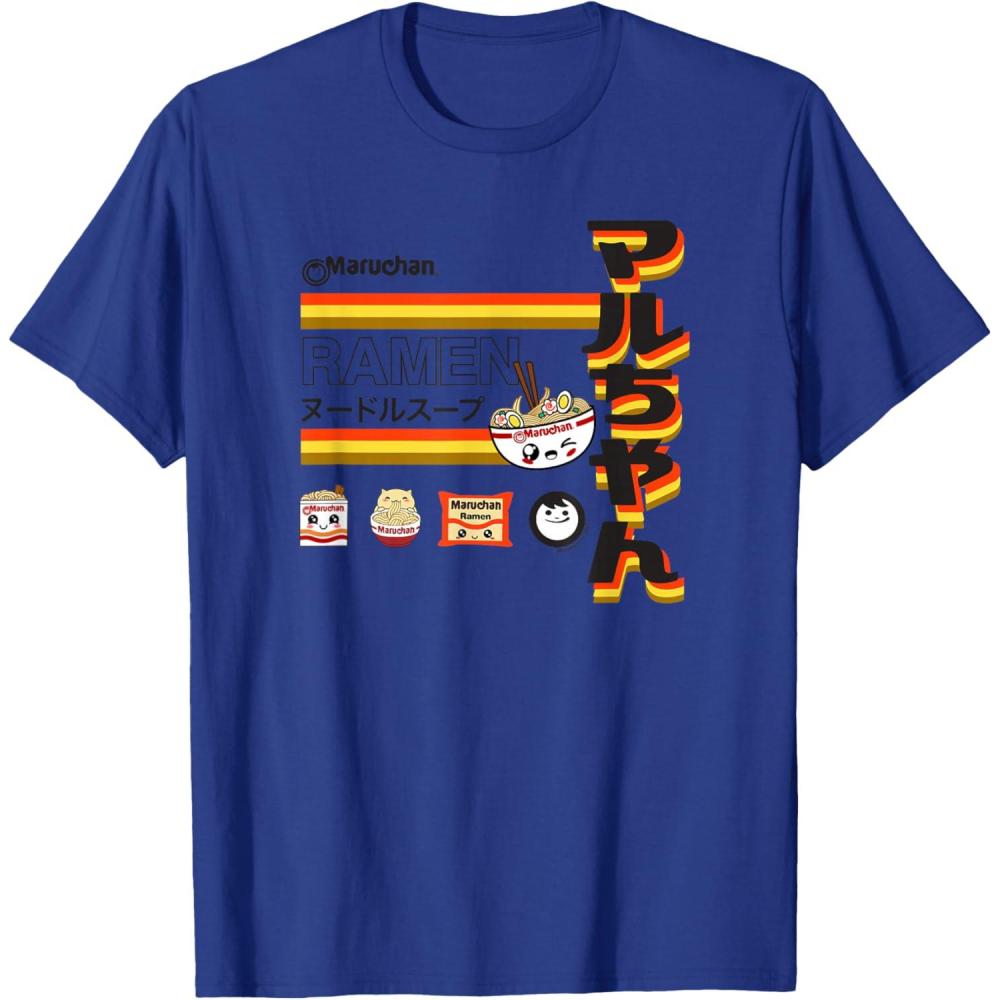 image:imageMaruchan Ramen Cute Anime Faces Poster TShirtRoyal Blue