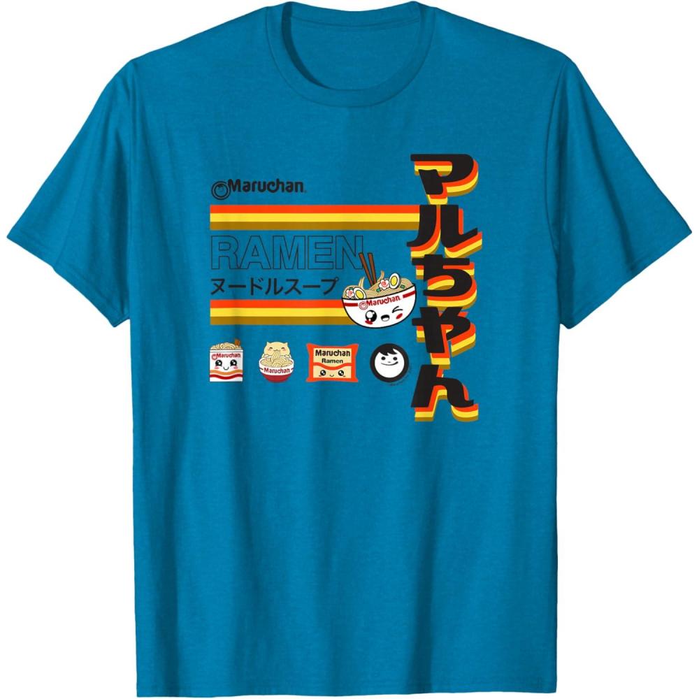 image:imageMaruchan Ramen Cute Anime Faces Poster TShirtSapphire Blue