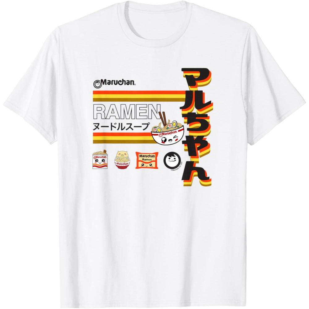 image:imageMaruchan Ramen Cute Anime Faces Poster TShirtWhite