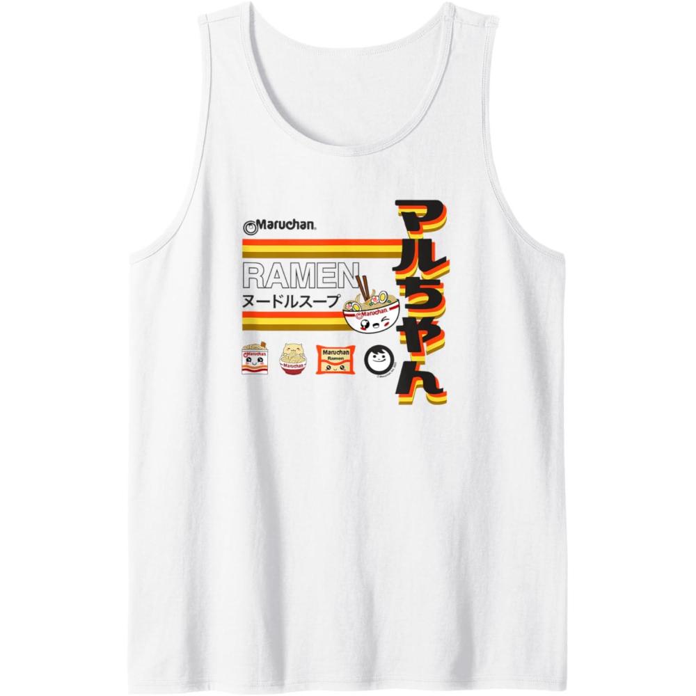 image:imageMaruchan Ramen Cute Anime Faces Poster Tank TopWhite