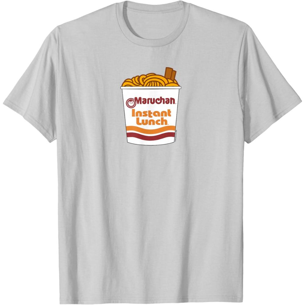 image:imageMaruchan Ramen Noodle Cup with Chop Sticks TShirtSilver Grey
