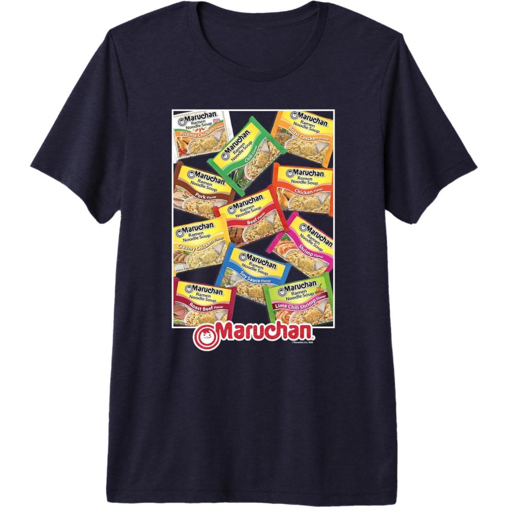 image:imageMaruchan Ramen Noodle Flavor Profiles Poster Premium Triblend TShirtNavy Blue