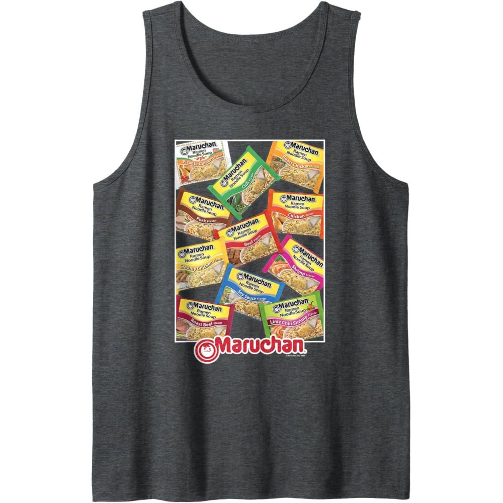 image:imageMaruchan Ramen Noodle Flavor Profiles Poster Tank TopDark Heather Grey