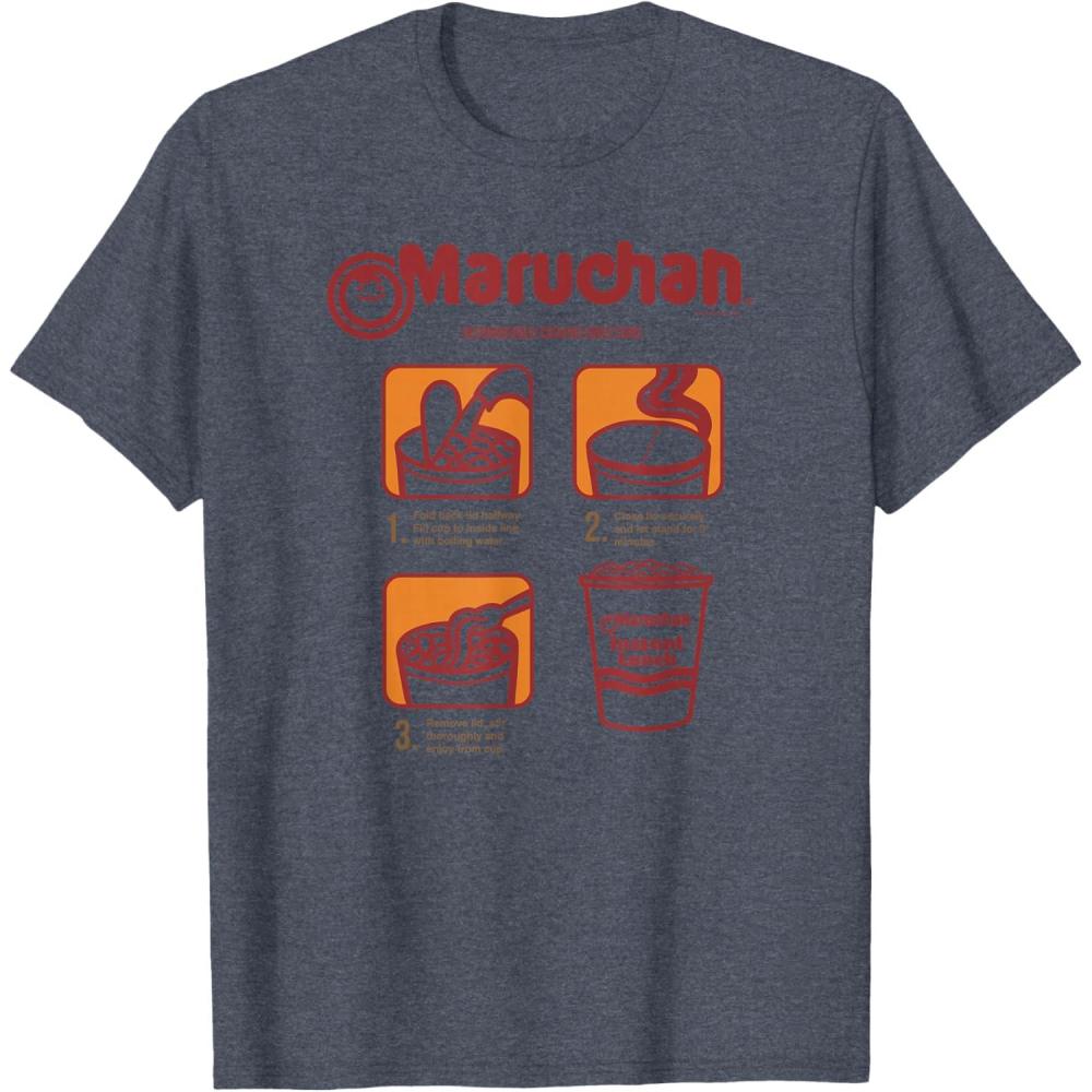image:imageMaruchan Recommended Cooking Directions Poster TShirtHeather Blue