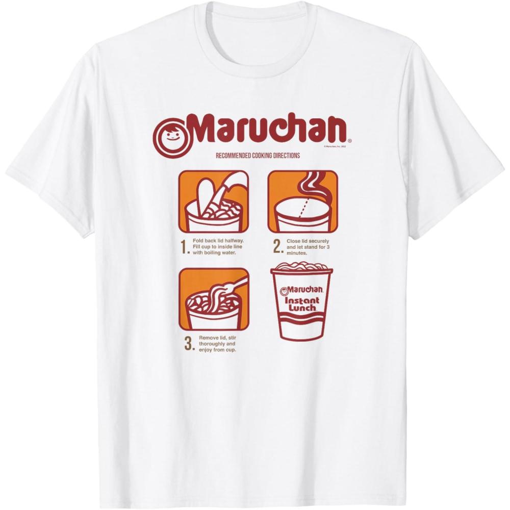 image:imageMaruchan Recommended Cooking Directions Poster TShirtWhite